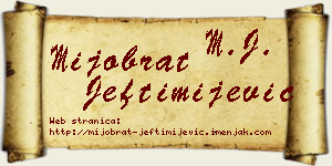 Mijobrat Jeftimijević vizit kartica